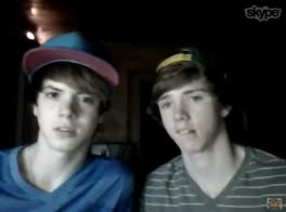 Br555 2 guys skype wank